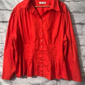 Cato Woman Burst of Color Dress Shirt